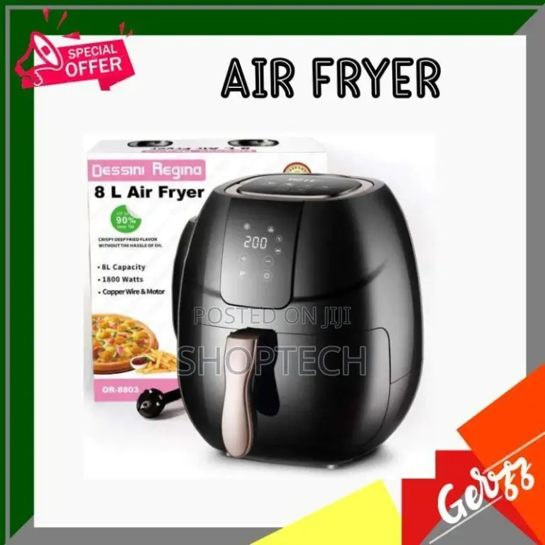Dessini Air Fryer Multifunctional 8L 3 Pin Oil Free