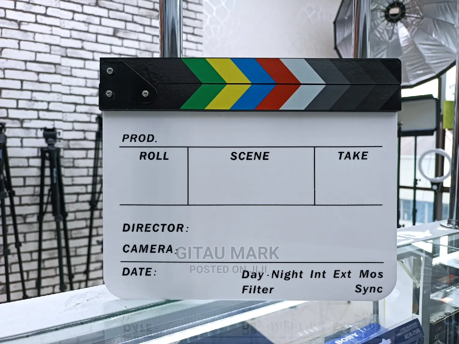 White Clapperboards for Videography