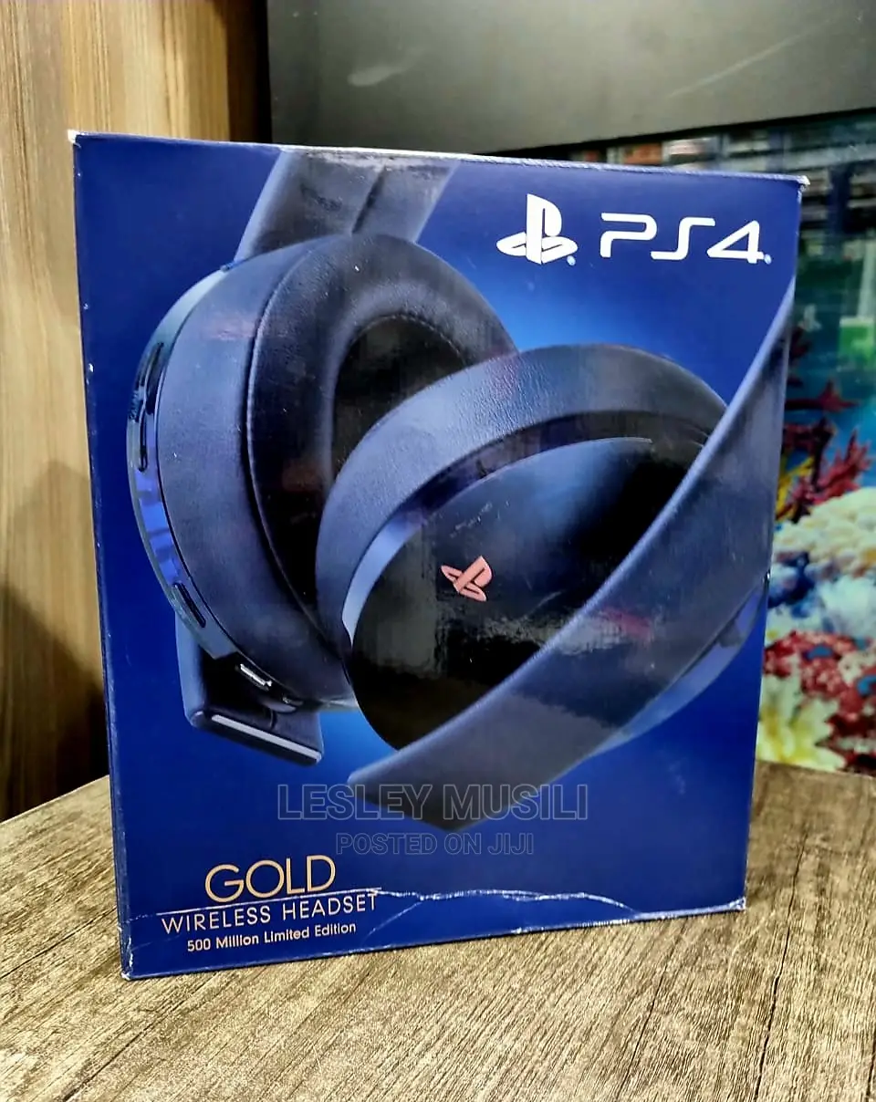 Ps4 Gold Wireless Gaming Headset