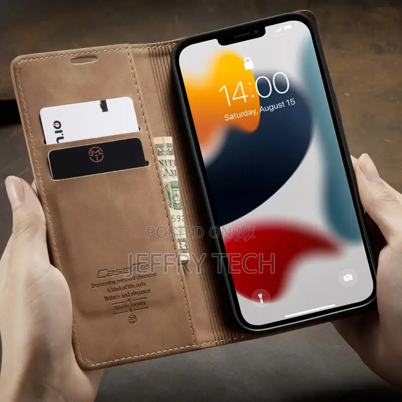 Magnetic Wallet Leather Flip Case for iPhone 13 Pro Max M