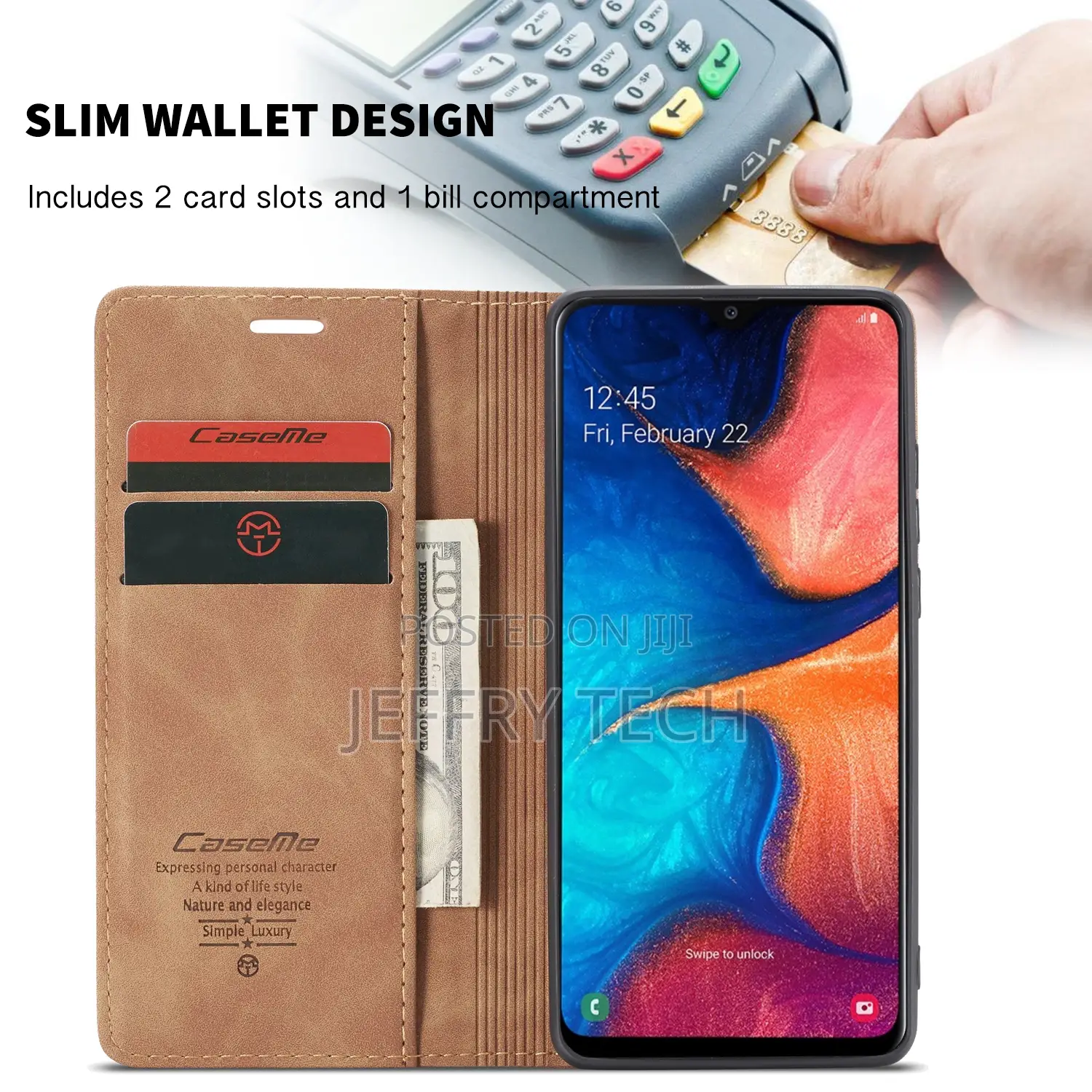 Caseme Leather Case for Samsung Galaxy A30 A20 A21S Retro M