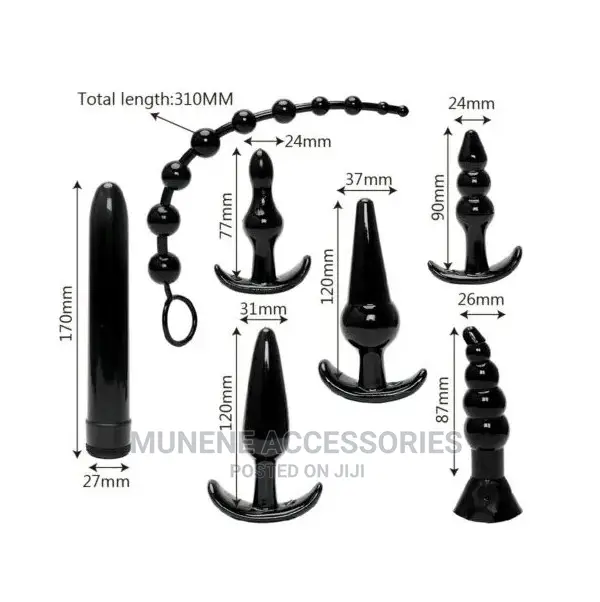 7pcs TPE Anal Butt Plug Set Men and Women Anal Sex Toys