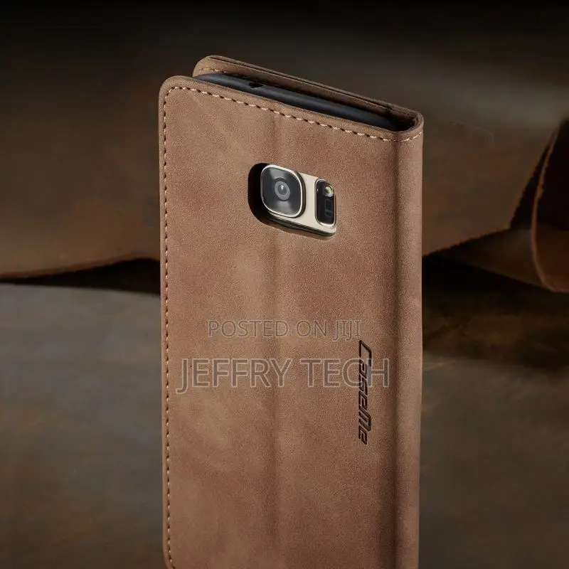 Shockproof Leather Wallet Case for Samsung S7 Edge Luxury Ma