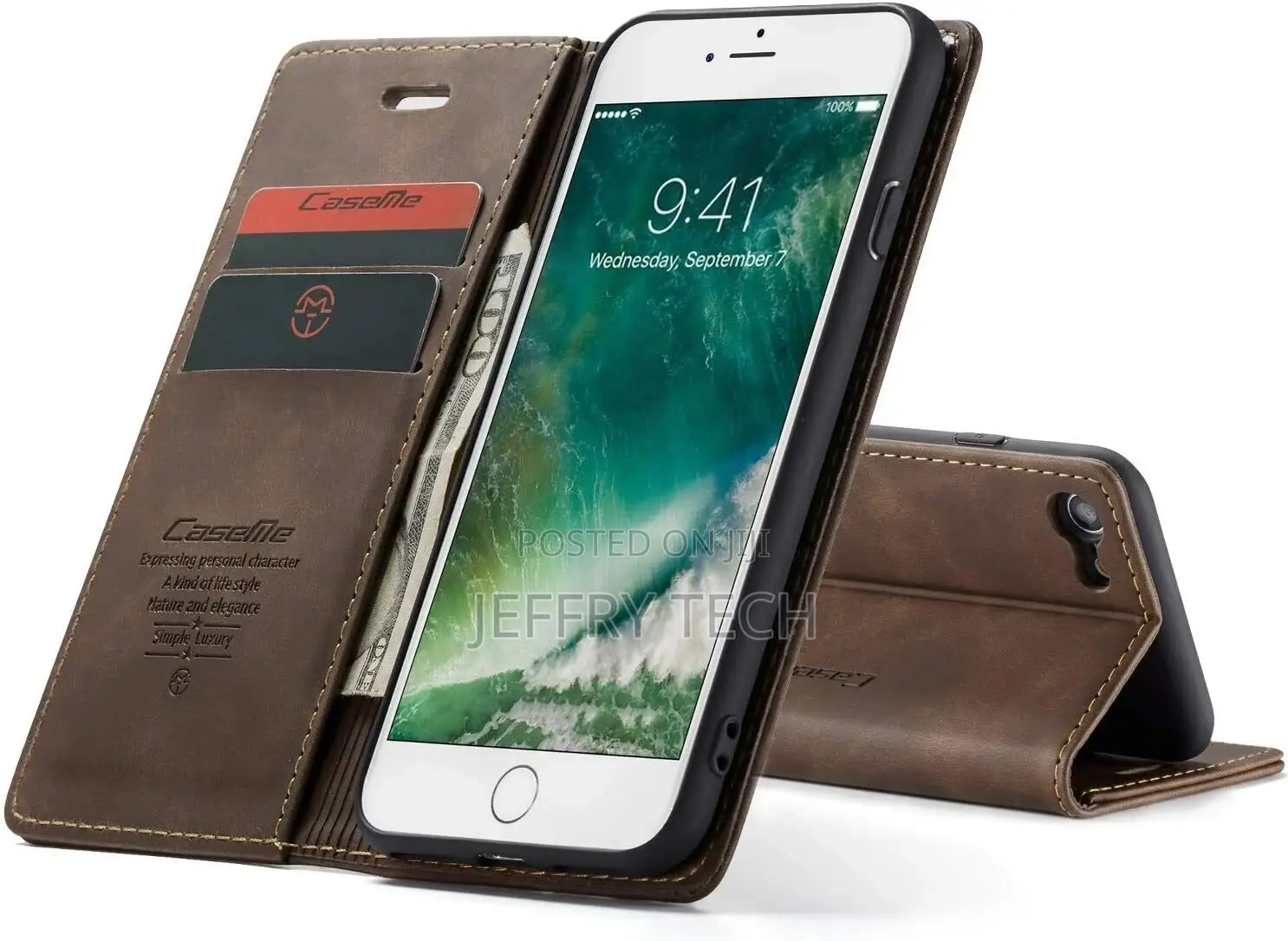 Premium Wallet Case for iPhone 12 11 XR XS 7 13pro Leather M