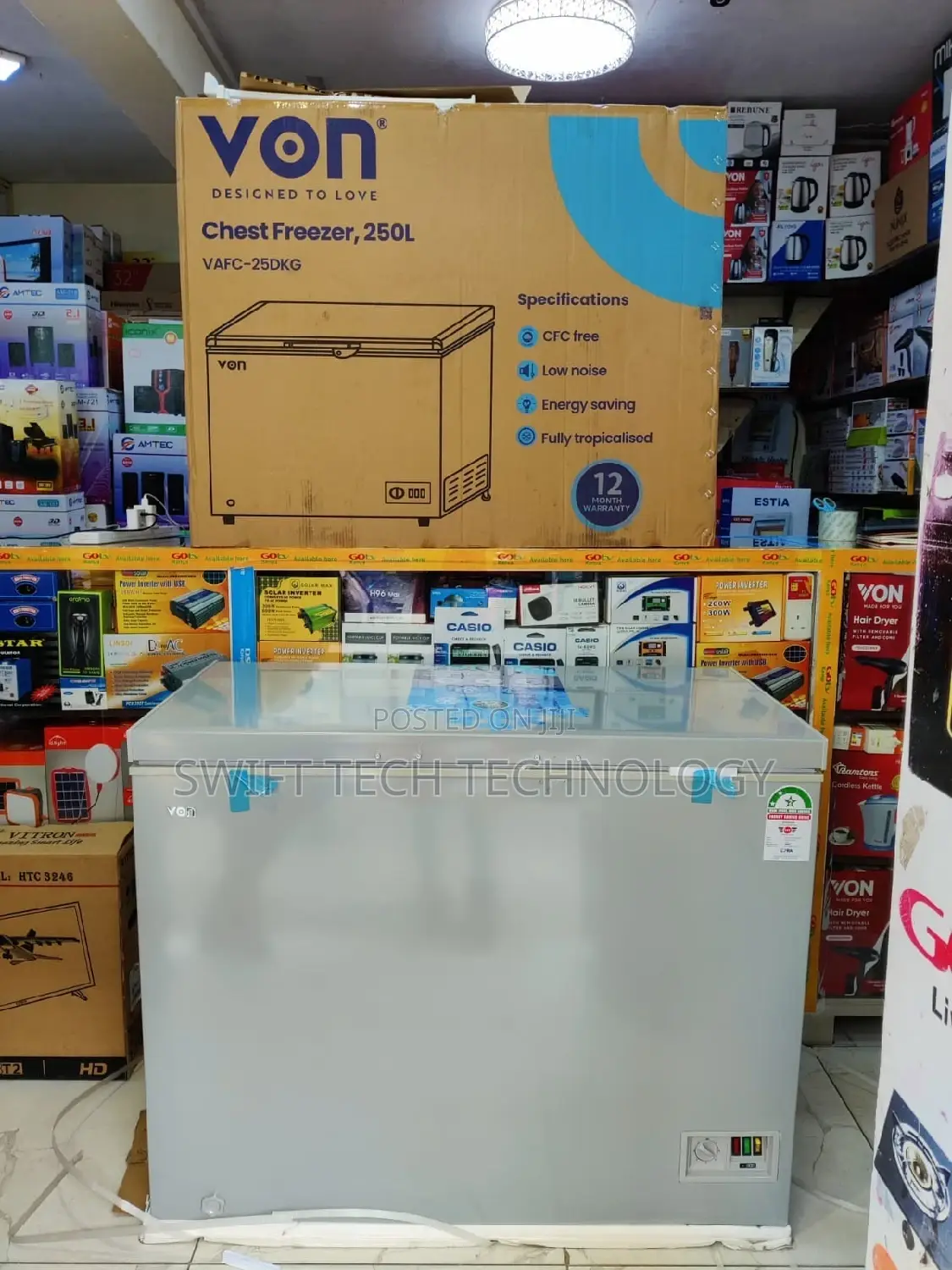Von Chest Freezer 252l