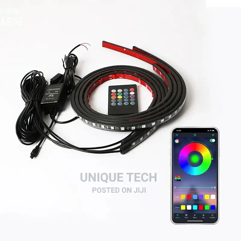 Car Exterior Underneath Led Strip 4 Pieces Set - Remote