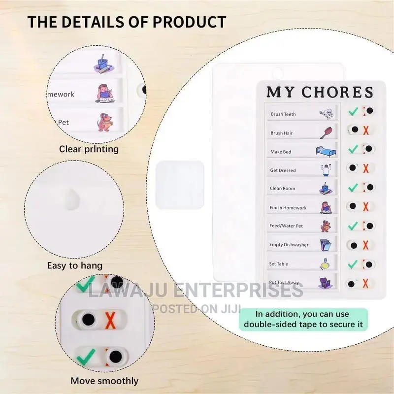 Kids Chores Checklist Task Board