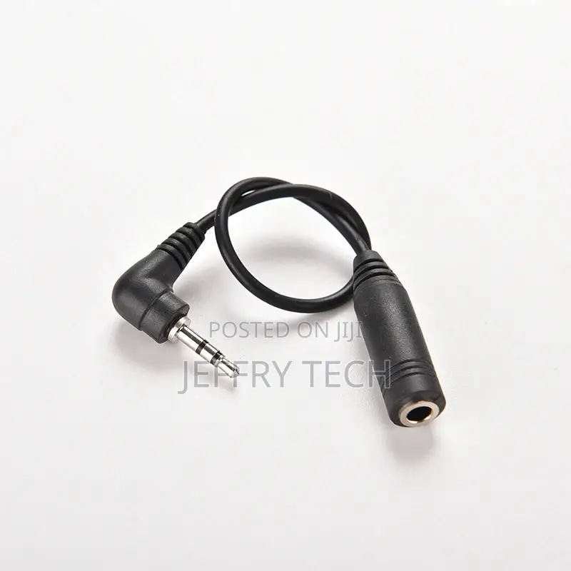 2.5mm Right Angle Male Plug to 3.5mm Female Jack Stereo AUX