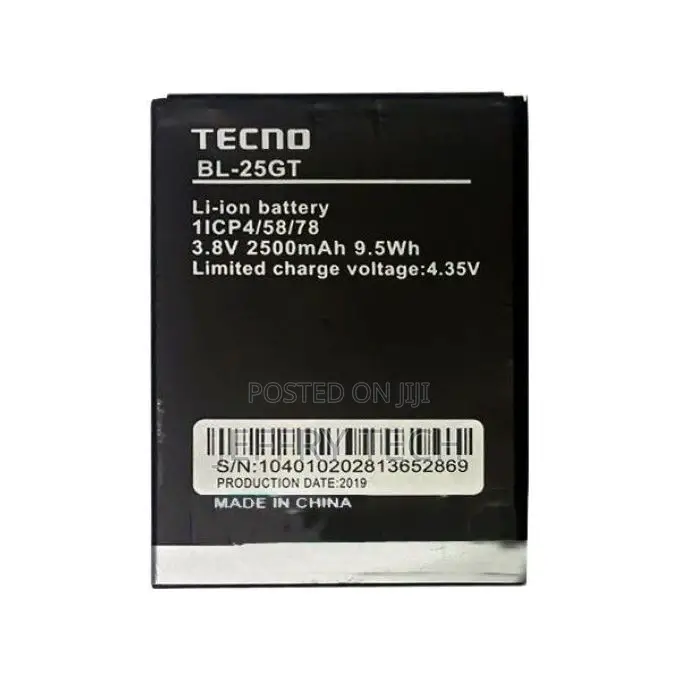 Tecno Bl-25gt Long Lasting Battery