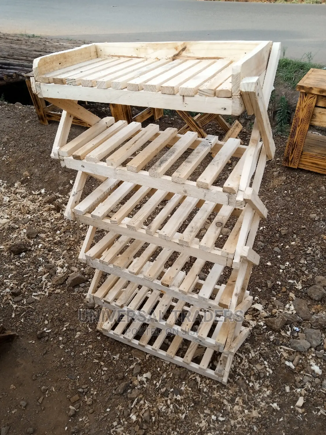 Wood Shoe Rack 6 Layer