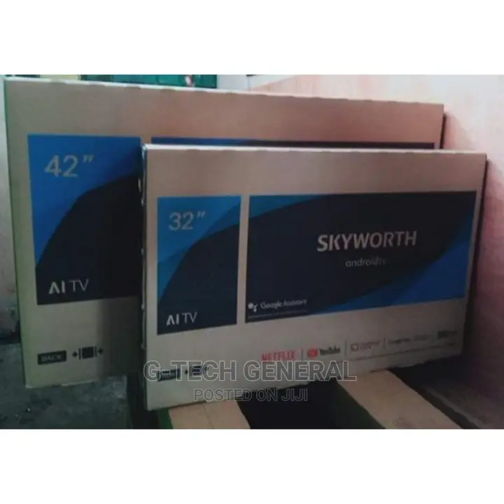 Skyworth 32'' Frameless Android Tv, Netflix, Youtube-32e20