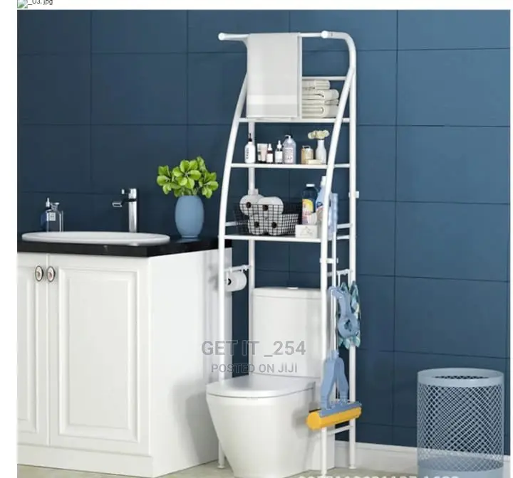 White Toilet Stand/Rack 3 Layer