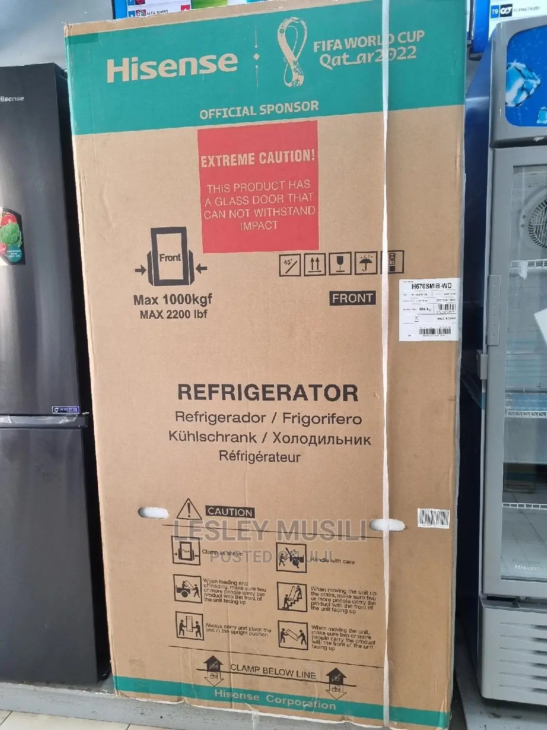 Hisense 518 Liters Double Door Fridge REF518DR Silver
