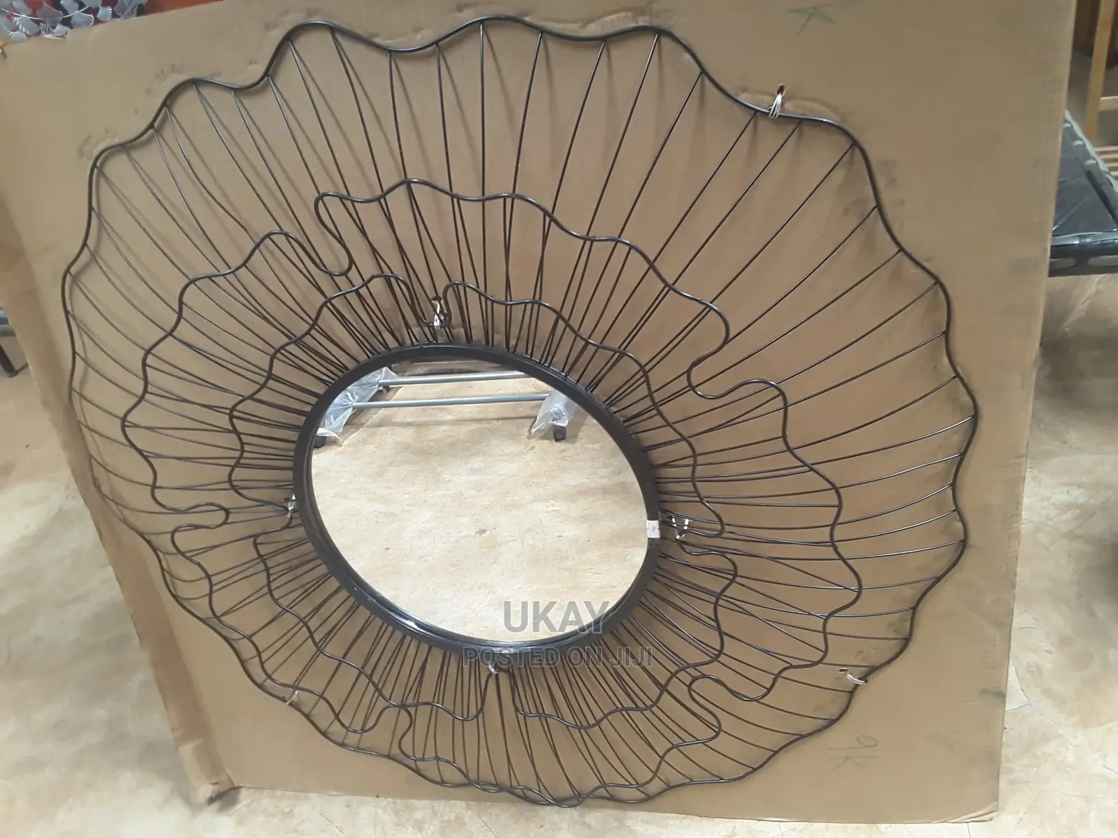 Brand New UK- Black Metallic Modern Mirror.