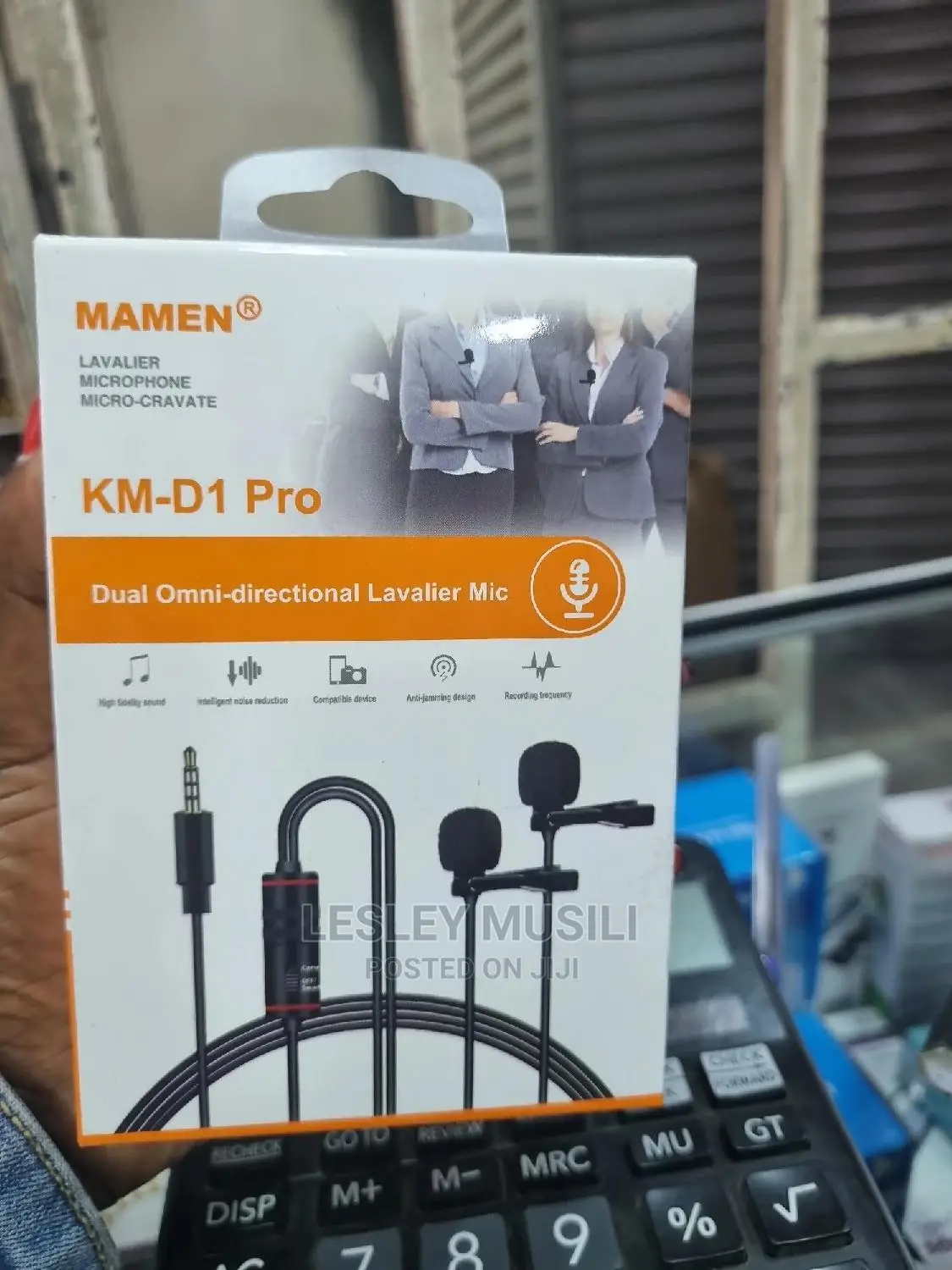 MAMEN KM-D1 Pro Professional 3.5mm Dual Lavalier Microphone