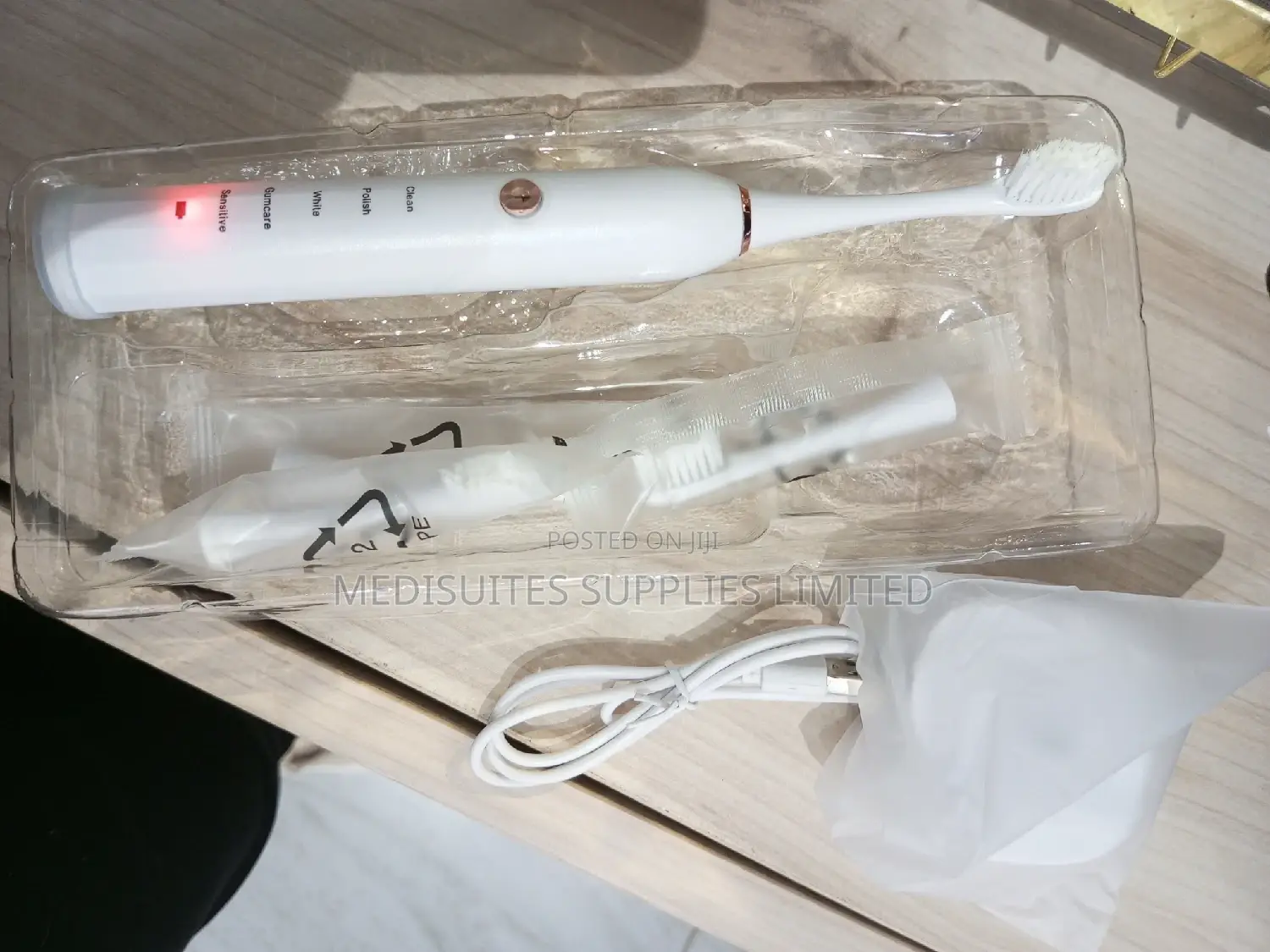 Electric Toothbrush ( Pink , Black and White.)