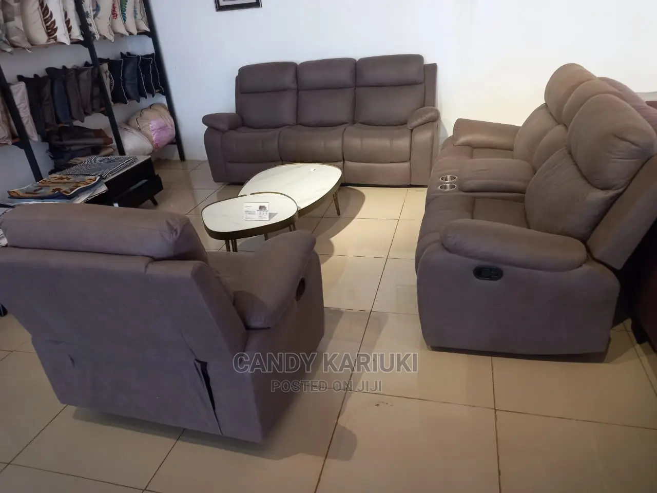 Elegant 6 Seater Recliner Sofa Set