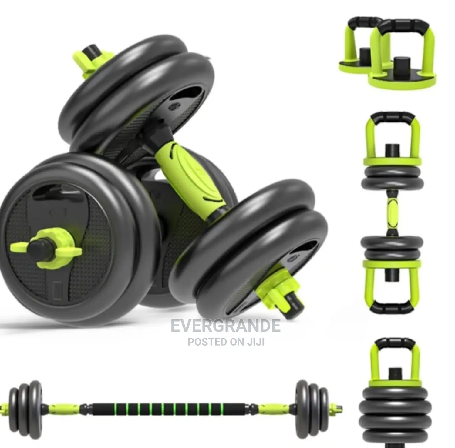 30 Kg Dumbbells 6 in 1 Kettle Bell+Barbell