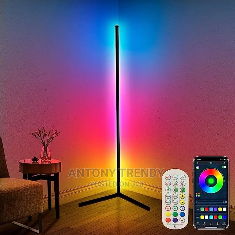 Corner Floor Lamp, Floor Lamps For Living Room, Led Corner L
