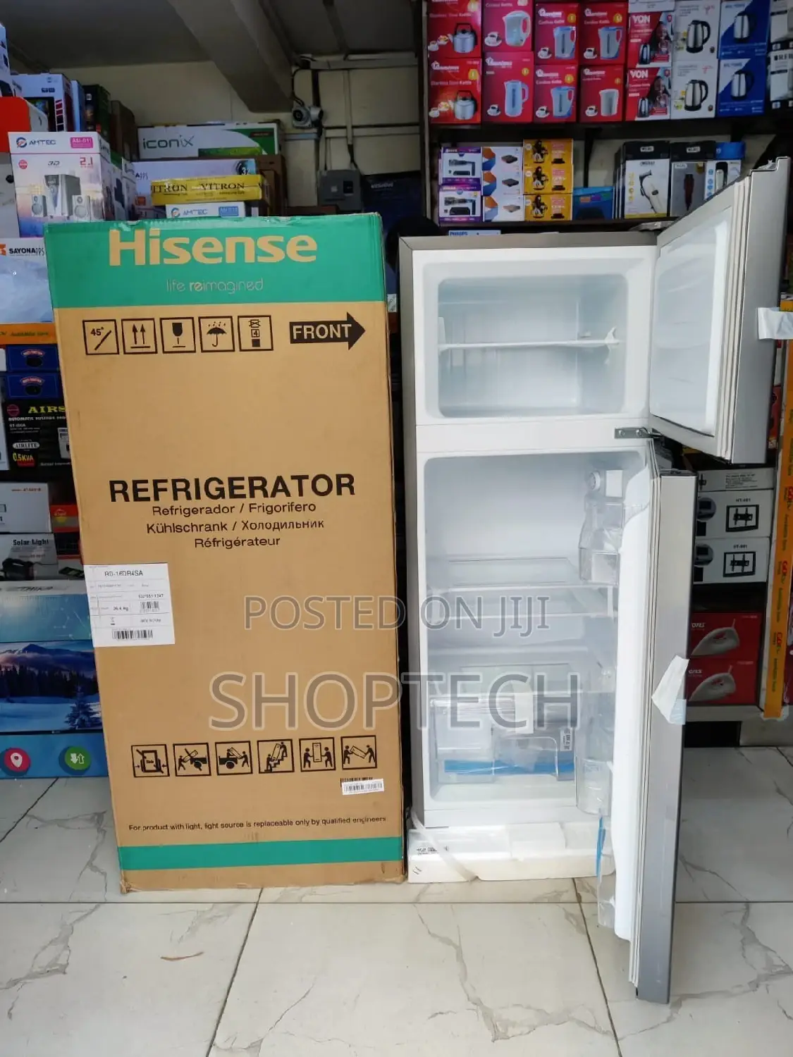 Hisense 121L Double Door Refrigerator