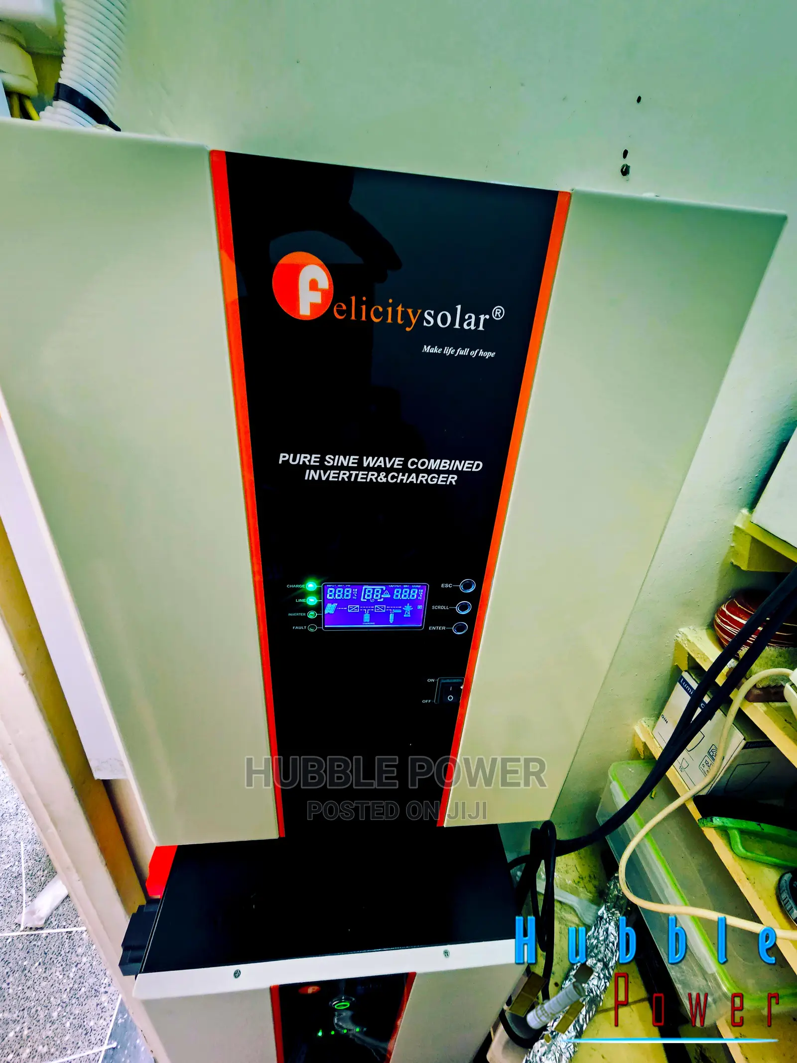 Back-Up Storage With Hybrid Inverter Charger Pure Sine Wave