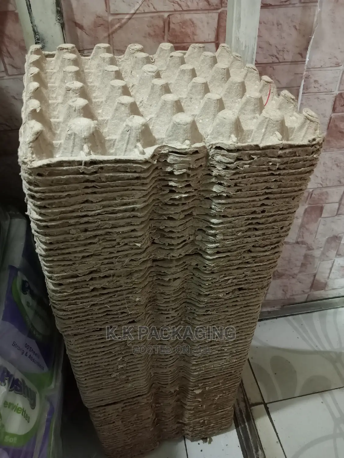 Brown Carton Egg Trays