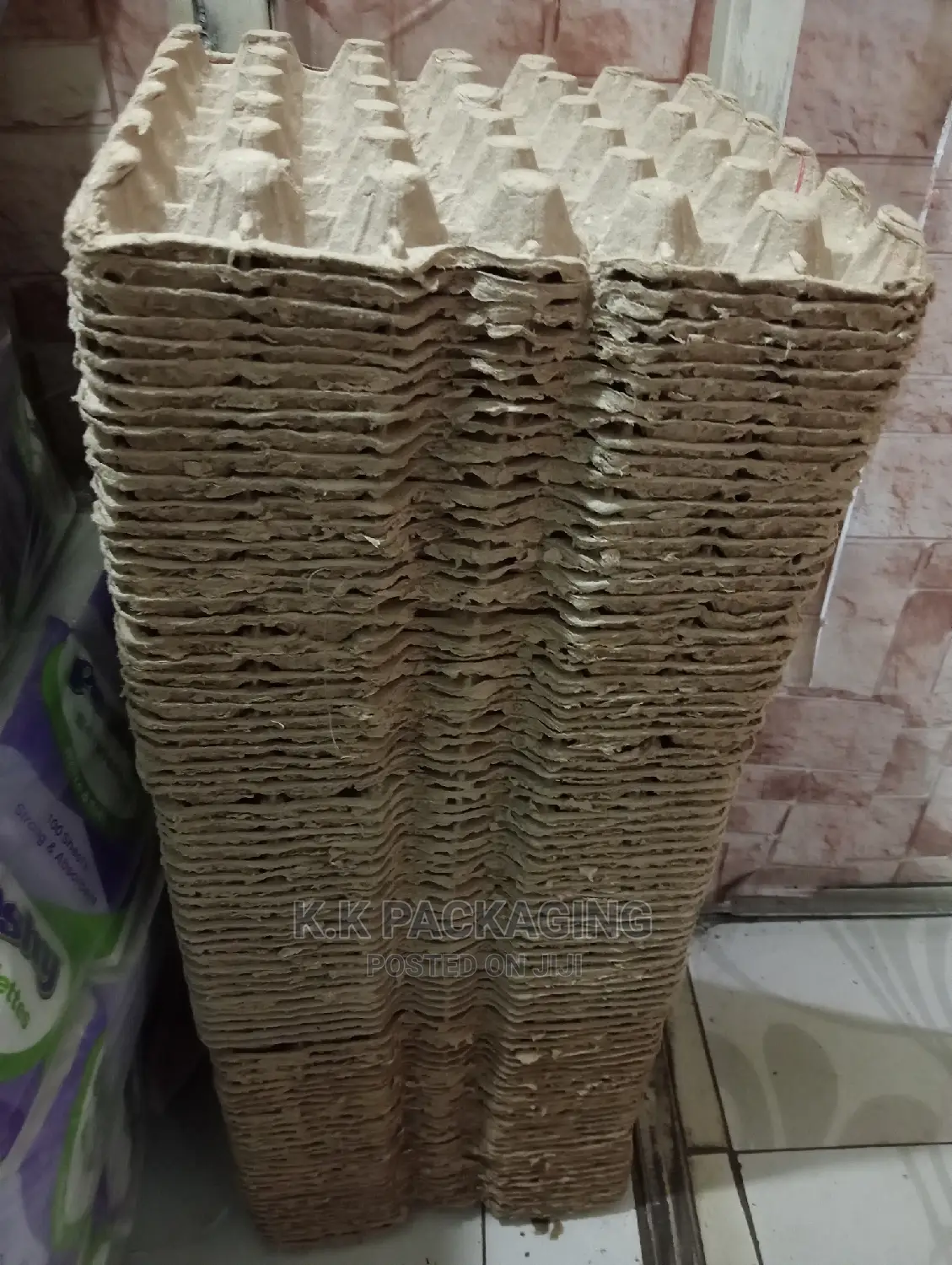 Brown Carton Egg Trays