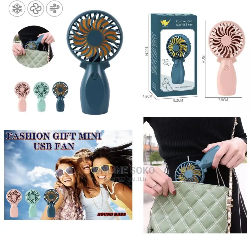 Mini Portable USB Rechargeable Handheld Fan