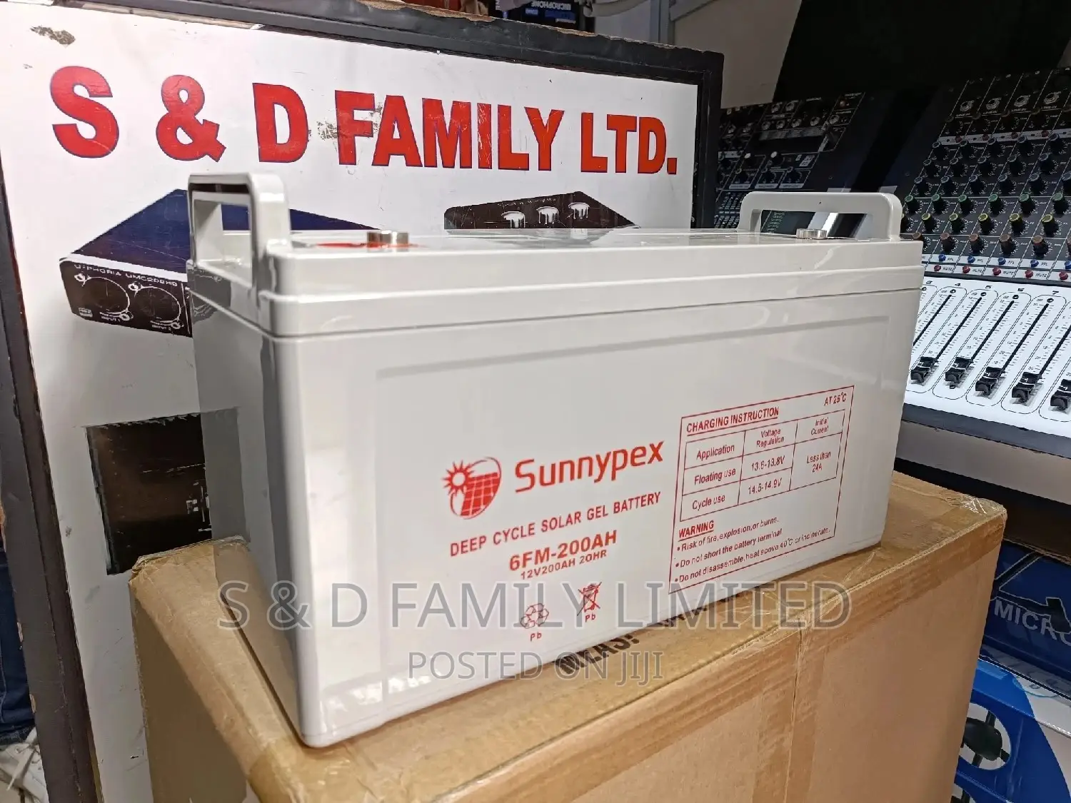 Sunnypex 200AH Deep Cycle Solar Gel Battery