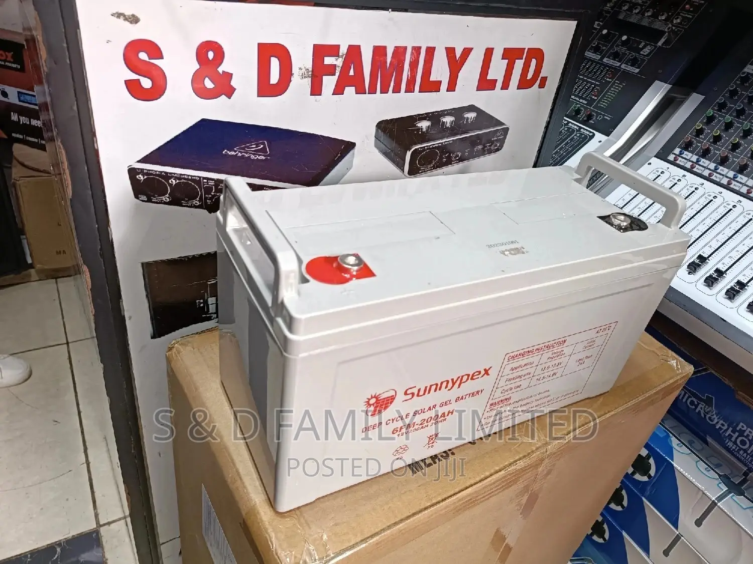 Sunnypex 200AH Deep Cycle Solar Gel Battery