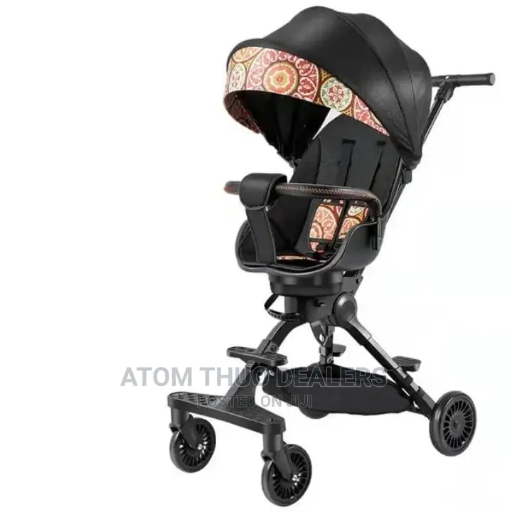 Baby Stroller 2 in 1 Black/ Blue /, Purple 