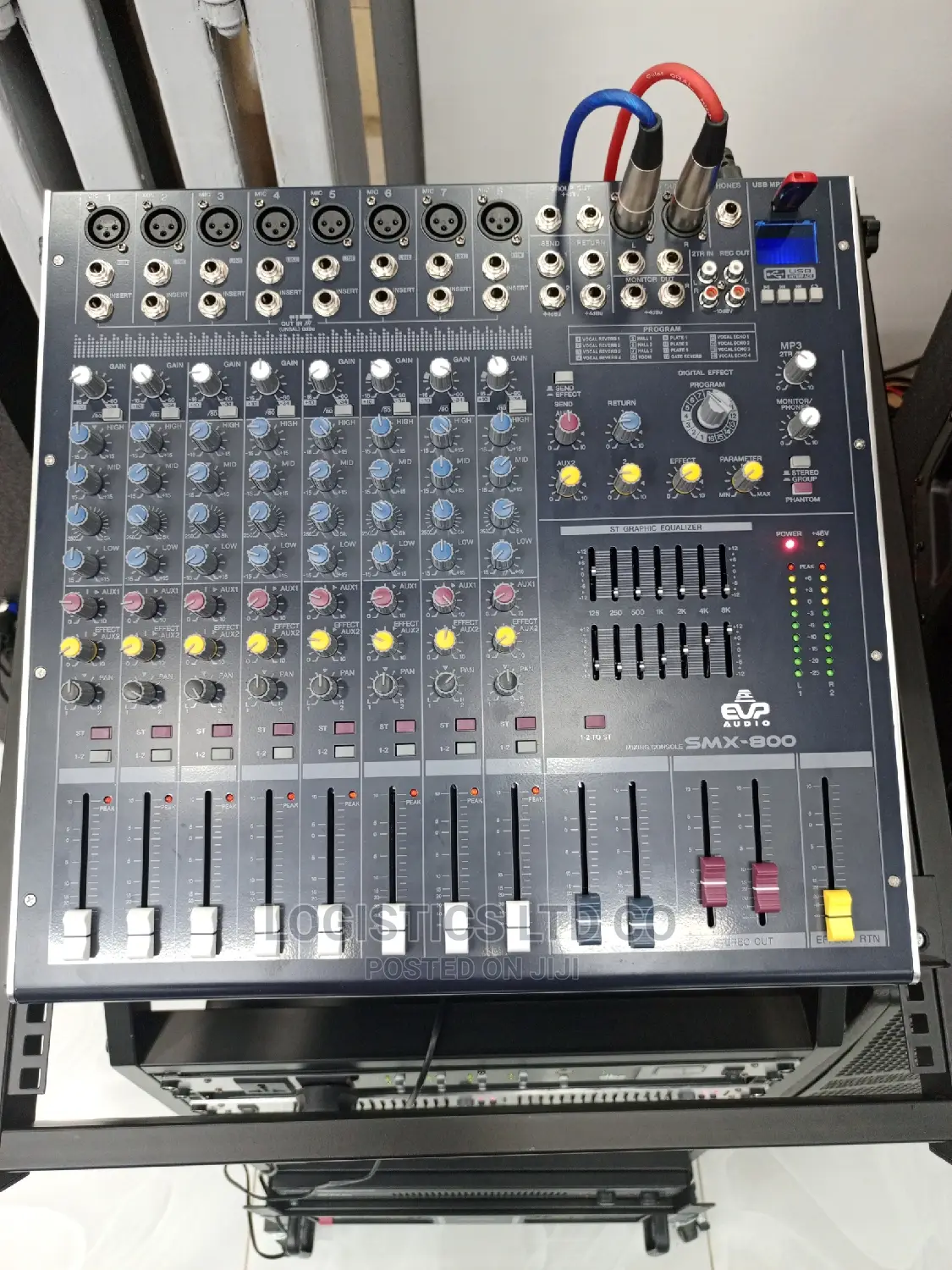 Public Address System Machines "Rack" With Amplifiers