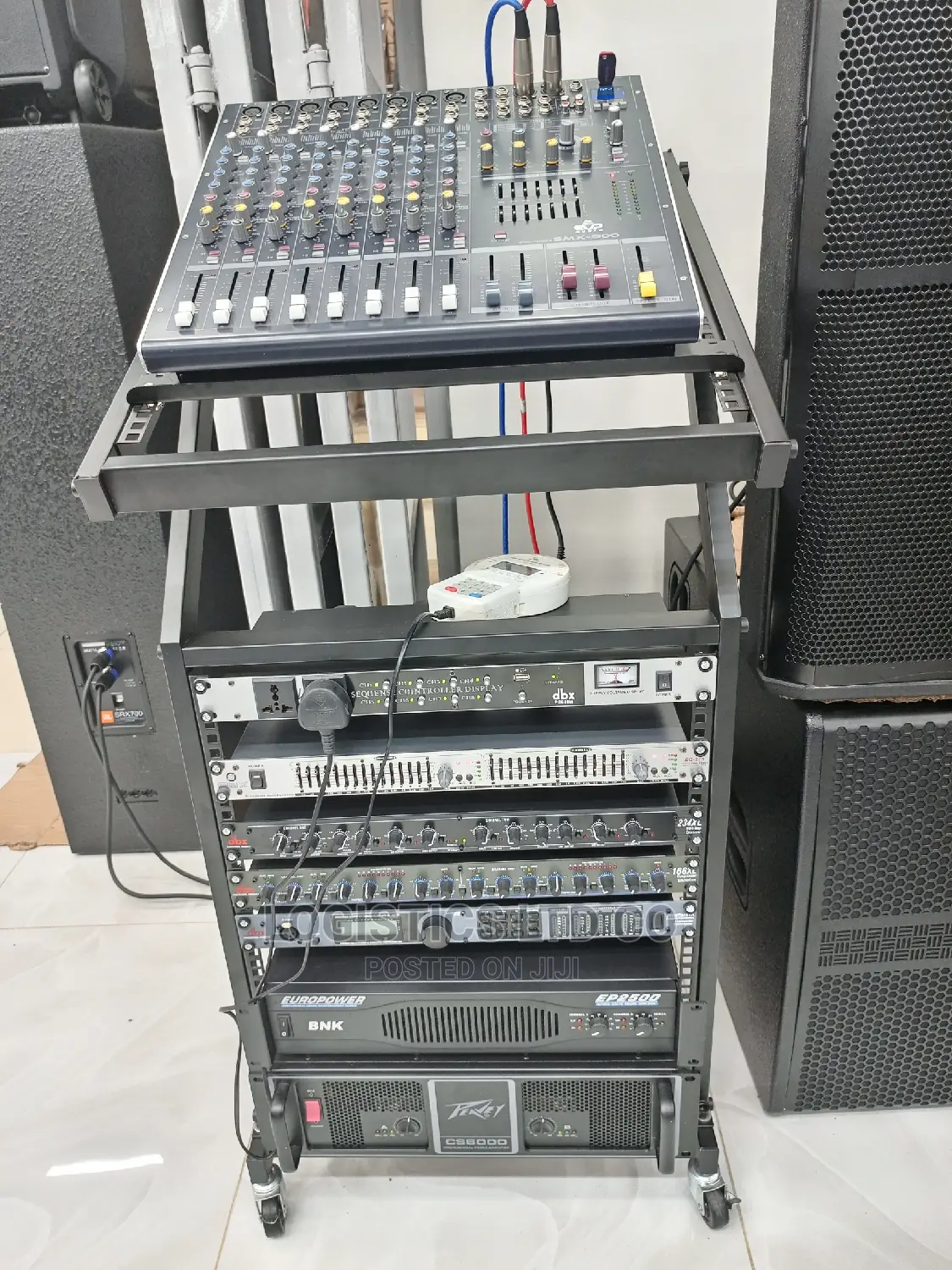 Public Address System Machines "Rack" With Amplifiers