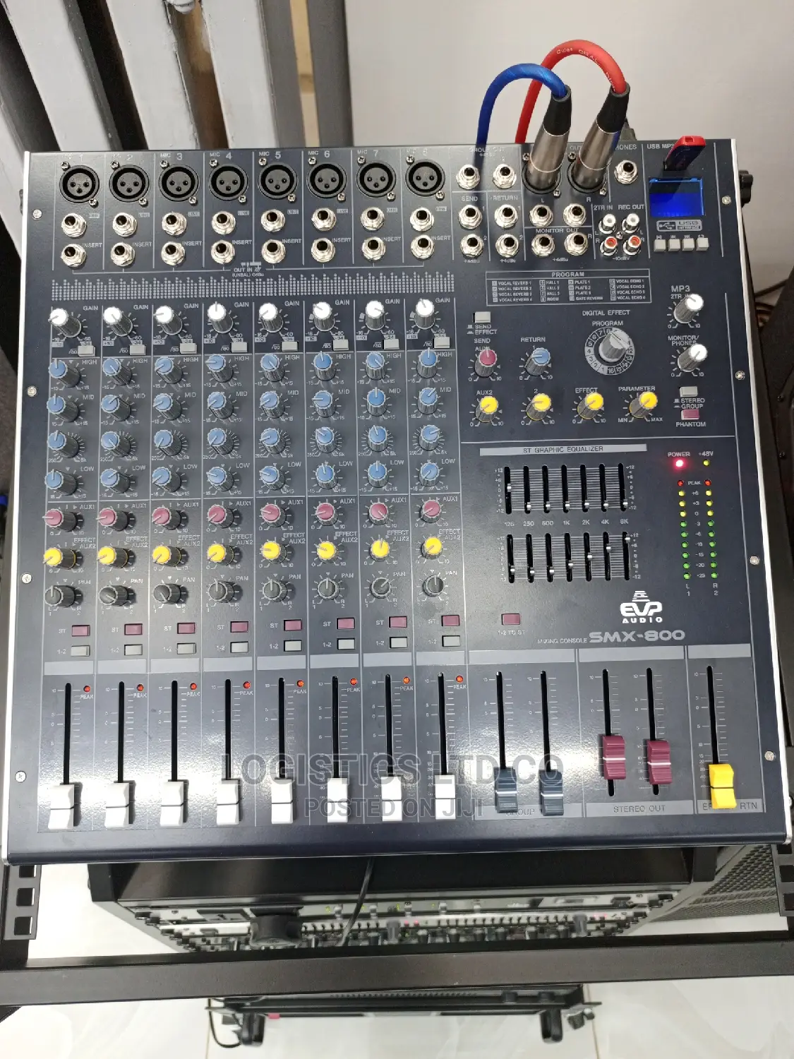 Public Address System Machines "Rack" With Amplifiers