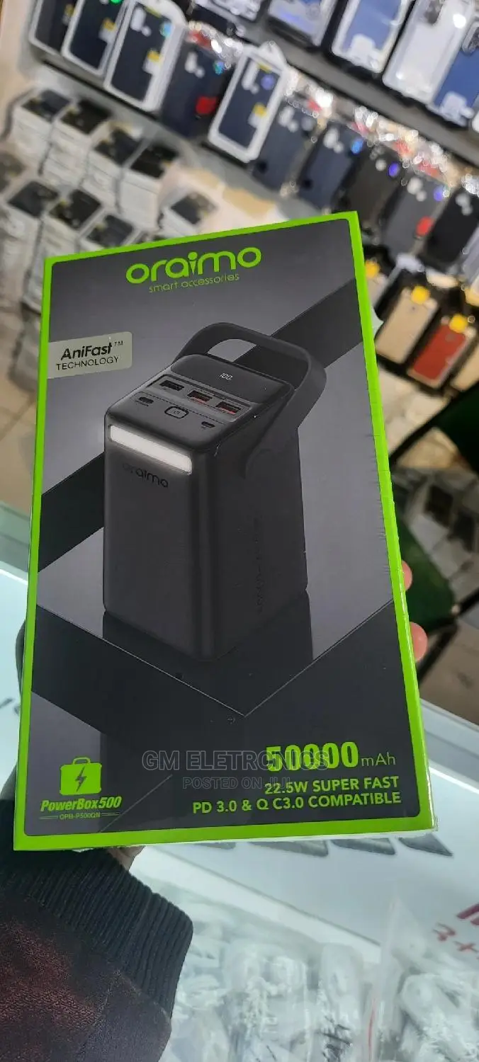 Oraimo 50000 Mah Power Bank.