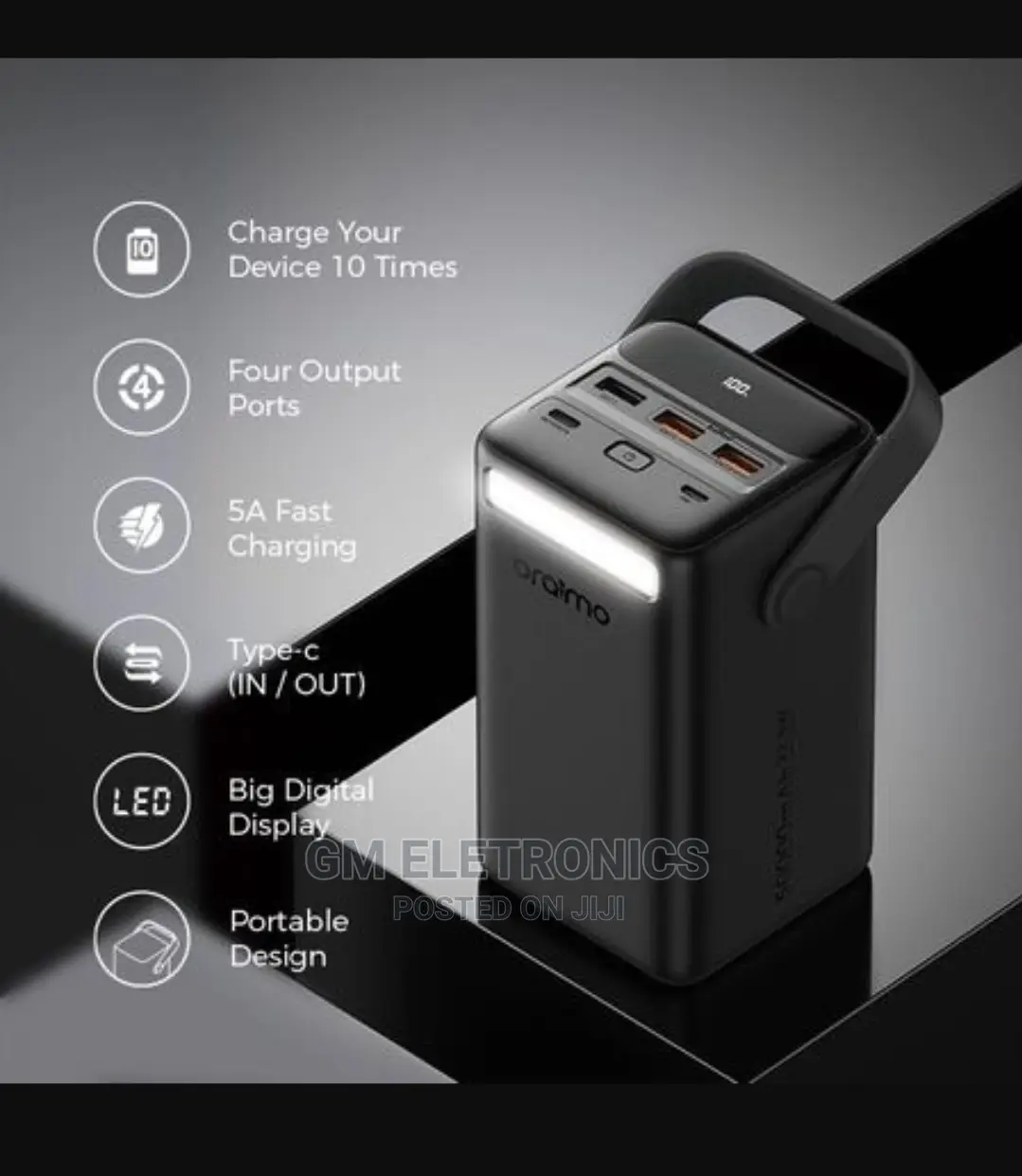 Oraimo 50000 Mah Power Bank.