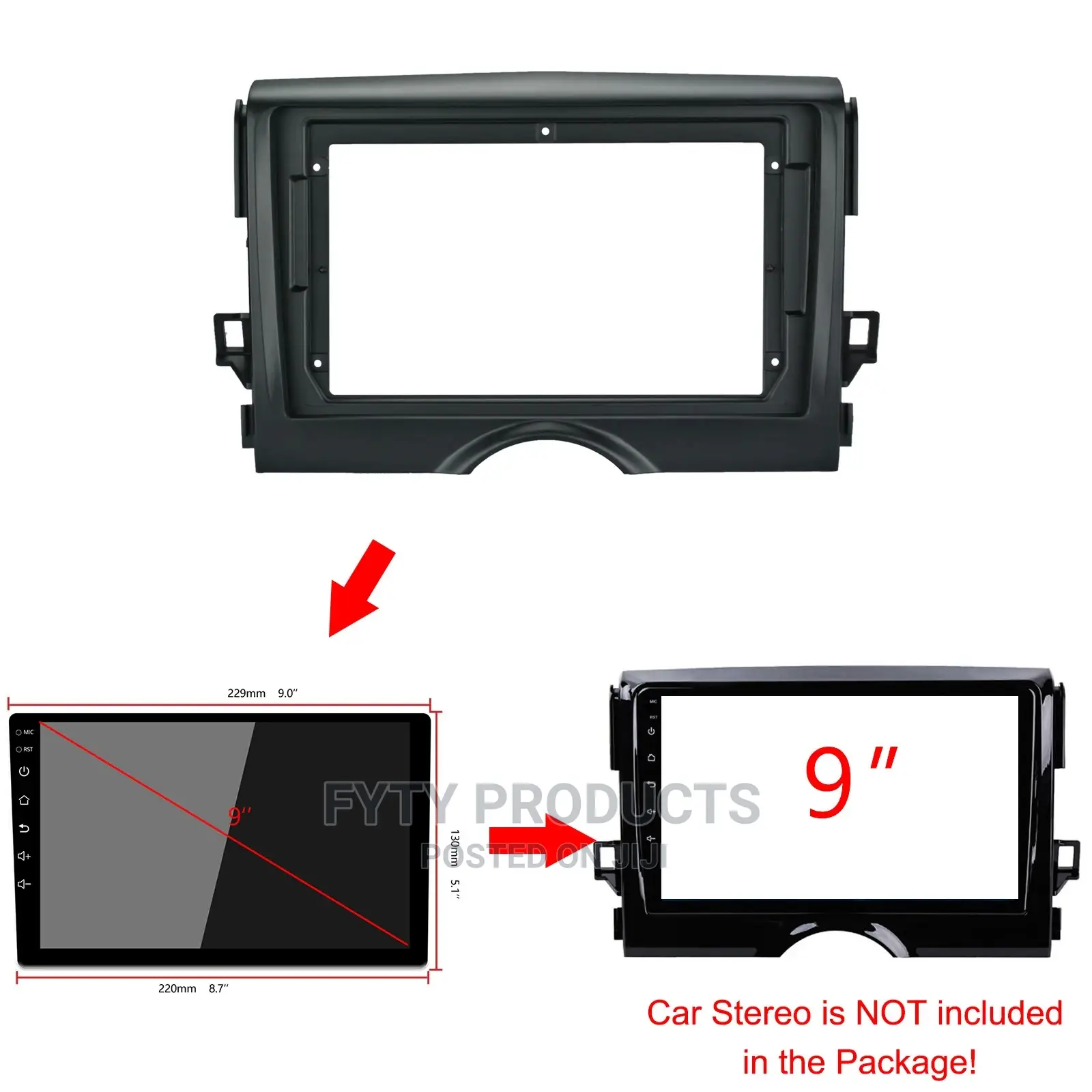 Fascia Frame for Toyota REIZE Mark-X 2011-2019