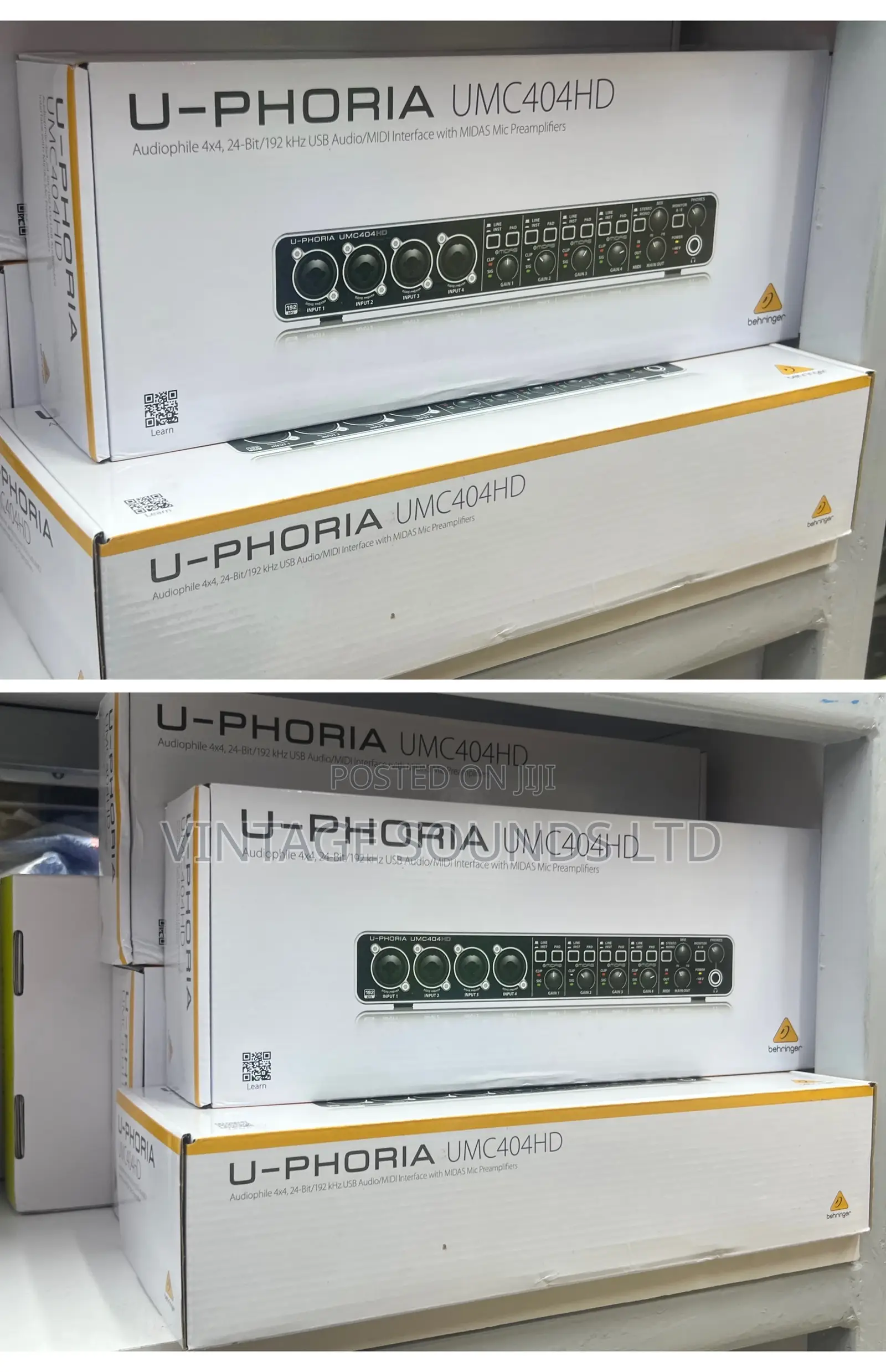 Behringer U-Phoria UMC404HD Audiophile 4x4, 24-Bit/192 KHZ