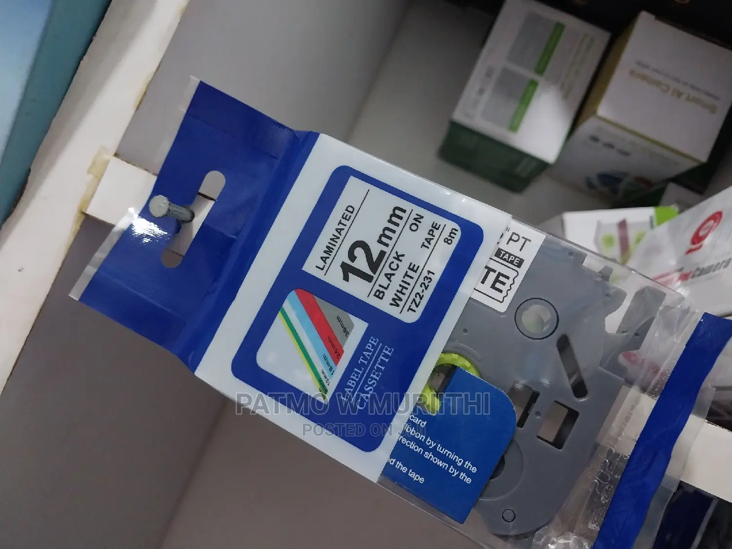 Brother Compatible 12mm Labelling Tape Cassette Tz2-231