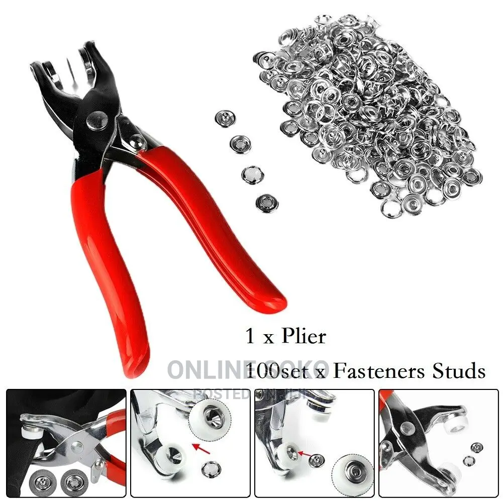 Lightweight Clips Fasteners Snap Studs Button Pliers