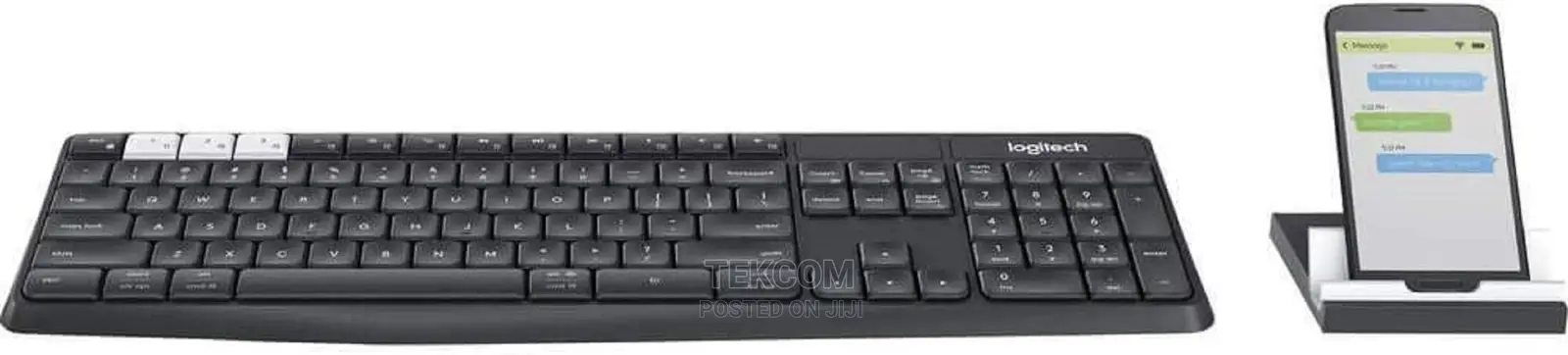 Logitech K375s Multi-Device Wireless Keyboard and Stand Comb