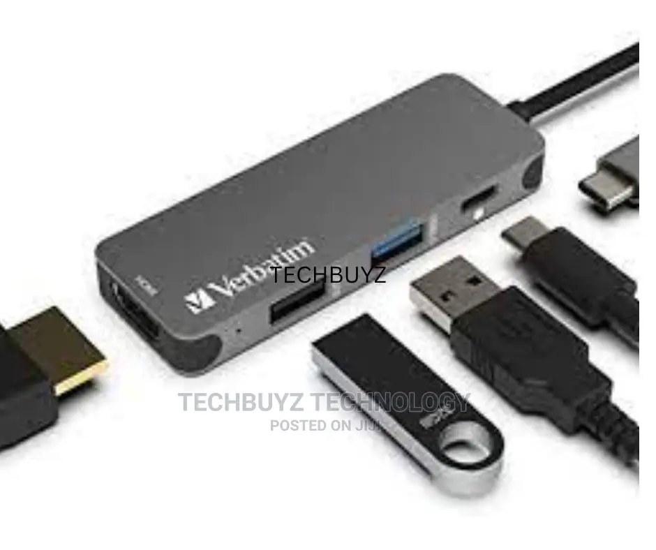 Verbatim 6 In 1 Usb-c Docking Station Dongle - Vuc-2061d