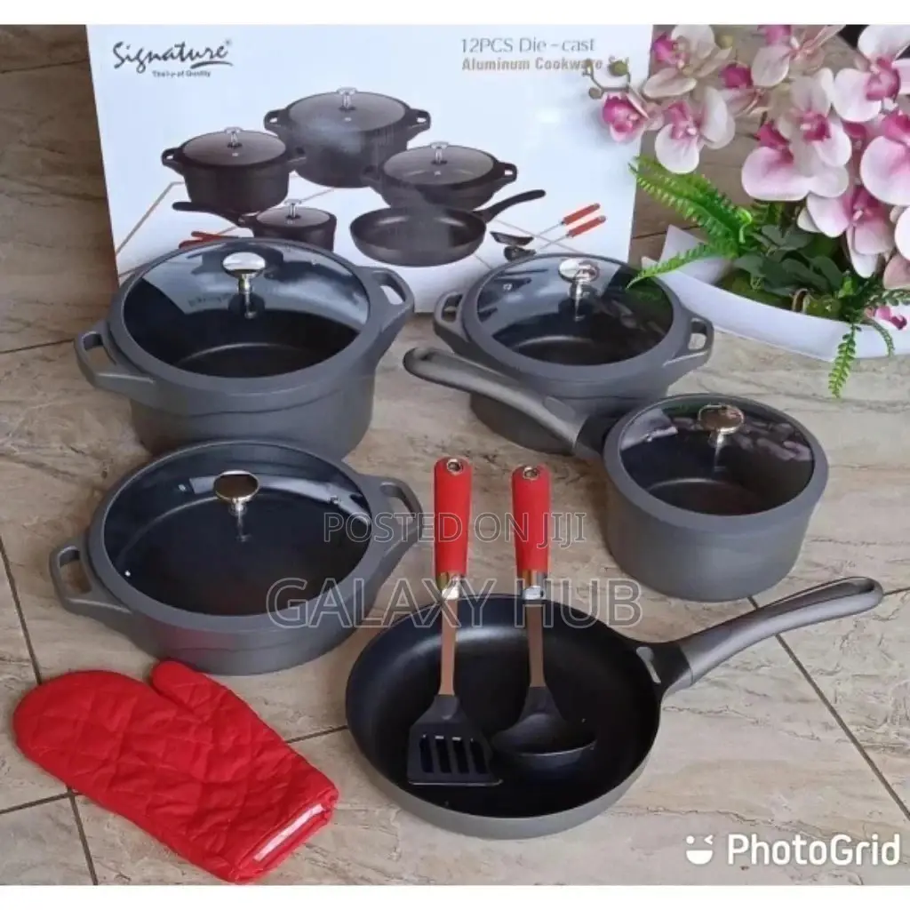 12pcs Aluminium Die Cast Cookware