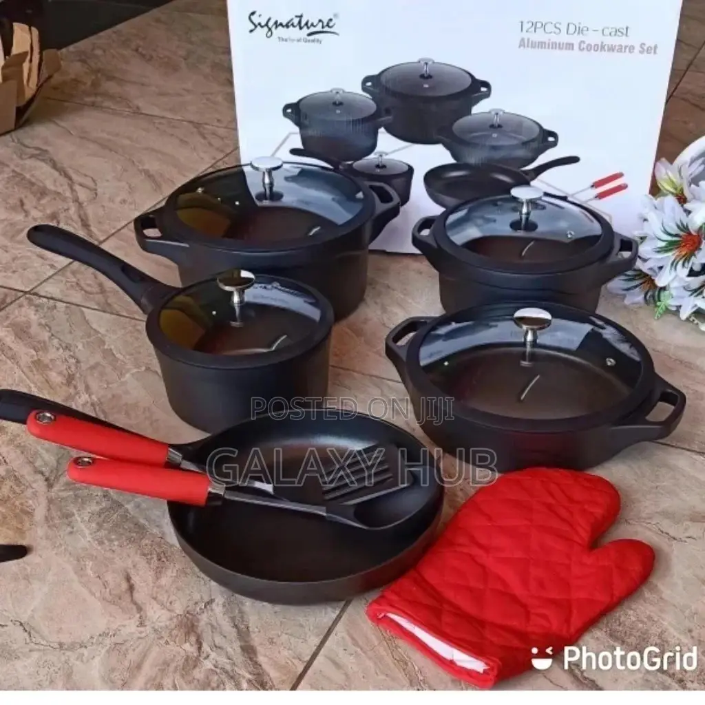 12pcs Aluminium Die Cast Cookware