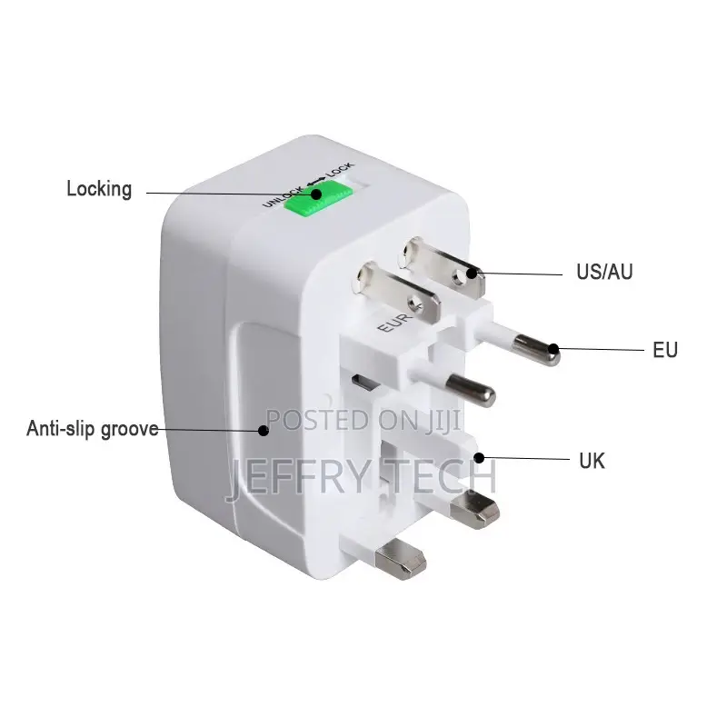 Universal International Plug Adapter 2 USB Port World Trave