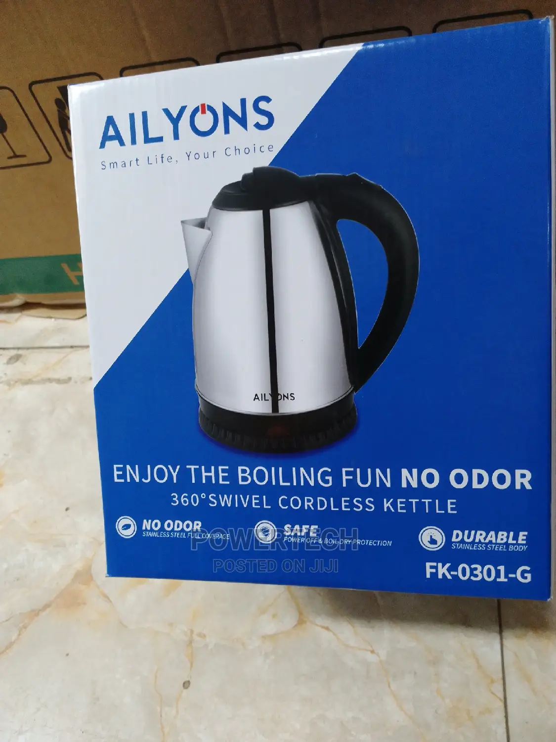 AILYONS Electric Stainless Steel Automatic Kettle