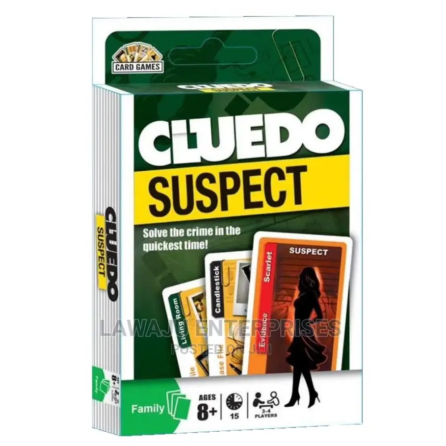 Cluedo Suspect Card Game - Age 8+