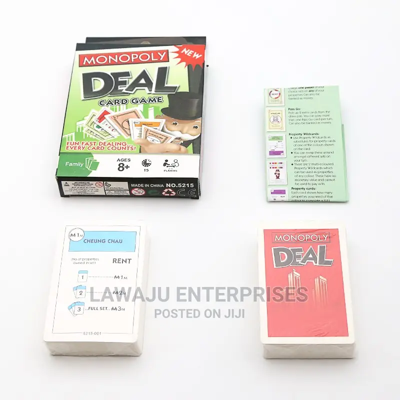 Monopoly Deal Cards - Family Game (Age 8+)