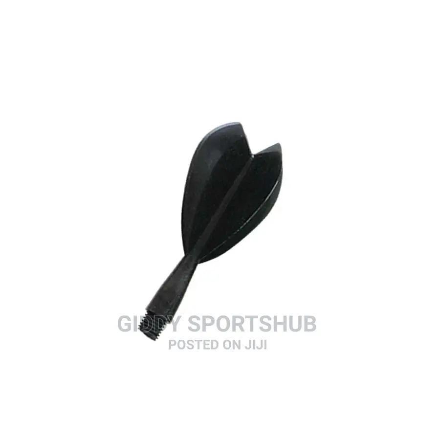 1/4 STD Plastic Flight – Black Set of 3