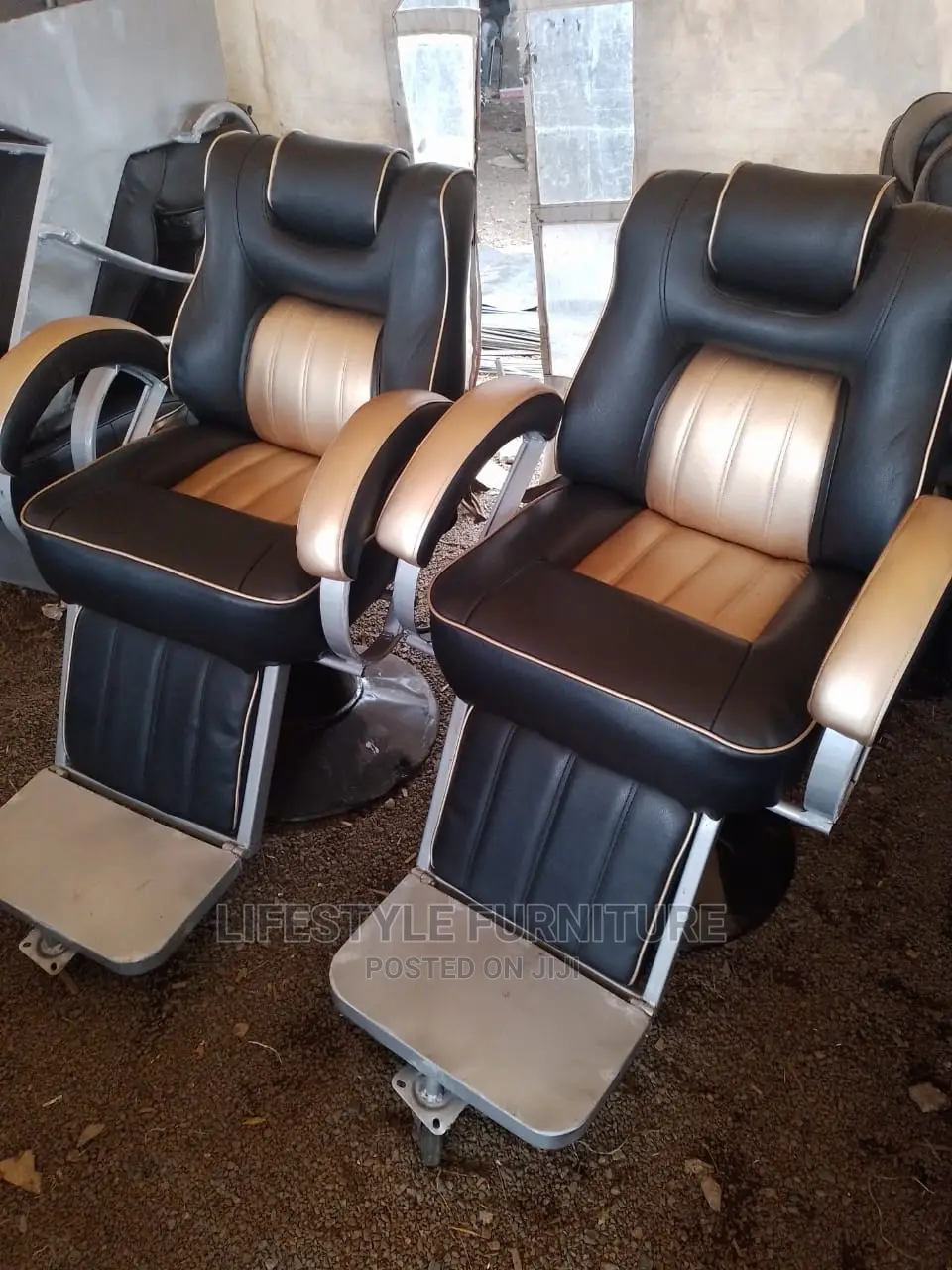 Locally Assembled Barber Chair